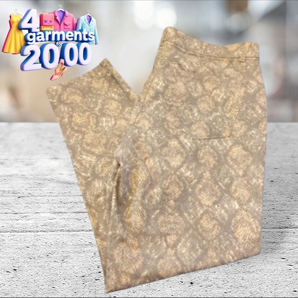 Democracy snake skin print stretch jeans size 16 - Picture 1 of 16